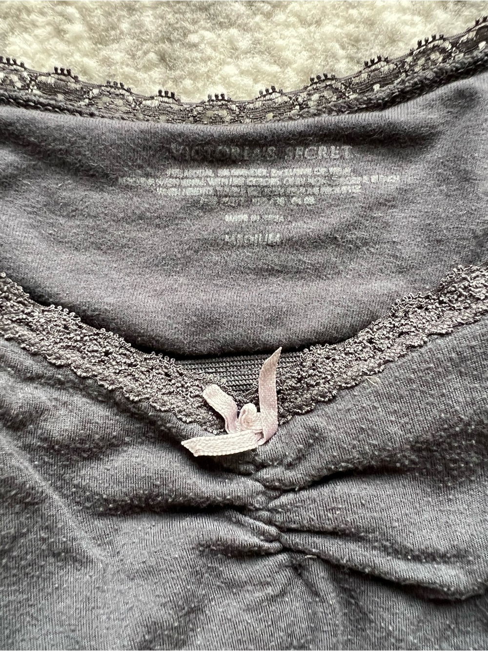 Victoria's Secret Black Lace-Trim Camisole - Picture 3 of 3